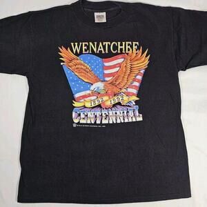 Vintage 1992 Centennial Biker Eagle Single Stitch T-shirt Mens Large Made In USA
